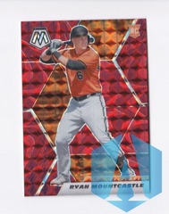2021 Panini Mosaic Reactive Red #245 Ryan Mountcastle RC Orioles